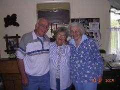Alice (Maier) Ruebush; Kenny Ruebush; Julia (Judy) Kish Dorrough; Trotwood Ohio
